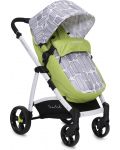 Детска комбинирана количка Cangaroo - Rachel, зелена - 1t