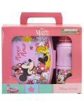 Детски комплект Stor - Minnie Mouse, бутилка и кутия за храна - 2t