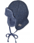 Детска зимна шапка-ушанка Sterntaler - За момчета, 45 cm, 6-9 месеца - 1t