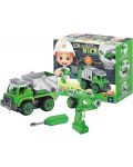 Детска играчка Buki - Боклукчийски камион с радиоуправление и отвертка - 4t