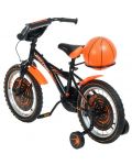 Детски велосипед Venera Bike - Basket, 16'', черен - 3t