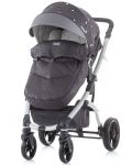 Детска количка 2 в 1 Chipolino Малта - С твърд кош, сива - 3t