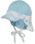 Детска лятна шапка с UV 30+ защита Sterntaler - 49 cm, 12-18 месеца, синя - 1t