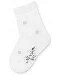 Детски чорапи Sterntaler - На точки, 27/30 размер, 5-6 години, бели - 1t