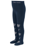 Детски памучен чорапогащник Sterntaler - 122/128 cm, 5-6 години, тъмносин - 1t