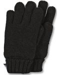 Детски плетени ръкавици Sterntaler - 5-6 години, черни - 1t