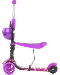 Детски скутер 2 в 1 Chipolino  - Киди Ево, лилави графити - 2t