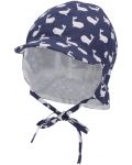 Детска лятна шапка с козирка и UV 50+ защита Sterntaler - С китове, 43 cm, 5-6 месеца - 3t