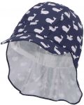Детска шапка с козирка и UV 50+ защита Sterntaler - С китове, 49 cm, 12-18 месеца - 1t
