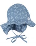 Детска шапка с UV 50+ защита Sterntaler - На цветчета, 51 cm, 18-24 месеца - 2t