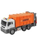 Детска играчка Raya Toys - Камион за боклук Truck Car с музика и светлини, 1:16 - 1t
