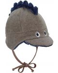 Детска зимна шапка ушанка Sterntaler - Дино, 43 cm, 5-6 месеца - 1t