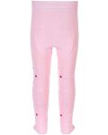 Детски памучен чорапогащник Sterntaler - Със звездички,  86 cm, 18-24 месеца, розов - 3t