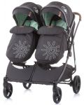 Детска количка за близнаци Chipolino - ДуоСмарт, мента - 4t