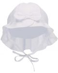 Детска шапка с UV 50+ защита Sterntaler - С панделка,  51 cm, 18-24 месеца, бяла - 2t