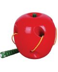 Детска играчка Viga - Дървена ябълка с червейче - 3t