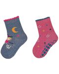 Детски чорапи с бутончета Sterntaler - За момиче 2 чифта, 17/18, 6-12 месеца - 1t