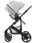 Детска количка 3 в 1 Kikka Boo Beloved - Светлосива, с кош за количка и столче за кола - 5t