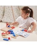 Детска игра с дървени блокове Viga - Изграждане на 3D композиции - 5t