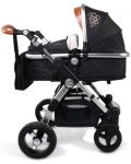 Детска количка Cangaroo - Luxor, черна - 3t