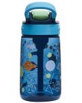Детска бутилка за вода Contigo Easy Clean - Blueberry Cosmos, 420 ml - 4t