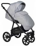 Комбинирана детска количка 2в1 Baby Giggle - Broco, светлосива - 2t