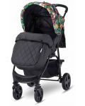 Детска количка с покривало Lorelli - Olivia Basic, Tropical flowers - 2t