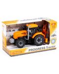 Детска играчка Polesie Progress - Инерционен трактор с рамо и лопата - 1t