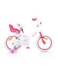 Детски велосипед 16'' Byox - Little Princess, бял - 1t