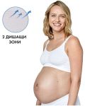 Дишащ сутиен за бременност и кърмене Medela - Keep Cool, бял - 3t