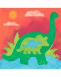 Динозаври: Книга с шаблони - 4t