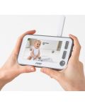 Дигитален видео бебефон Reer - BabyCam, XL, бял - 3t