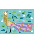 Комплект за рисуване с пясък и брокат Djeco - Блестящи птици - 7t