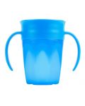 Dr.Brown's Преходна чаша с дръжки 360 градуса 250ml. Синя - 1t
