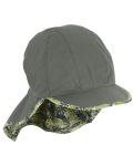 Двулицева шапка с UV 50+ защита Sterntaler - С козирка и платка, 55 cm, 4-6 години - 4t