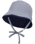 Двулицева детска шапка с UV 50+ защита Sterntaler - 45 cm, 6-9 месеца, тъмносиня - 1t