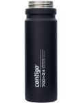 Двустенна бутилка за вода Contigo - Free Flow, Autoseal, 700 ml, Black - 5t