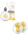 Двойна двуфазна помпа за кърма Medela - Swing Maxi + чашки за кърма - 1t