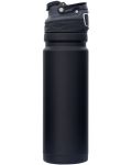 Двустенна бутилка за вода Contigo - Free Flow, Autoseal, 700 ml, Black - 2t