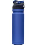 Двустенна бутилка за вода Contigo - Free Flow, Autoseal, 700 ml, Blue Corn - 2t