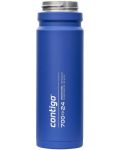 Двустенна бутилка за вода Contigo - Free Flow, Autoseal, 700 ml, Blue Corn - 5t