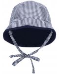 Двулицева детска шапка с UV 50+ защита Sterntaler - 45 cm, 6-9 месеца, тъмносиня - 3t