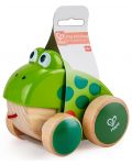 Дървена играчка за дърпане Hape - Жабка - 4t
