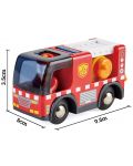 Дървена играчка Hape - Пожарна кола със сирени - 3t