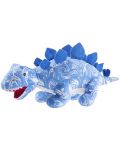 Екологична плюшена играчка Heunec - Син динозавър, 43 сm - 1t
