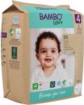 Еко пелени за еднократна употреба Bambo Nature - Размер 4, L, 7-14 kg, 24 броя, хартиена опаковка - 4t