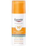 Eucerin Sun Оцветен слънцезащитен гел-крем за лице Oil Control, SPF 50+, Светъл, 50 ml - 1t