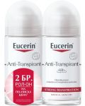Eucerin Deo Комплект - Рол-он против силно изпотяване, 2 x 50 ml (Лимитирано) - 1t