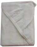 Бебешко одеяло с качулка EKO - Eкрю, 90 x 90 cm - 1t
