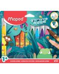 Флумастери Maped Jungle Fever - Jumbo, 12 цвята - 1t